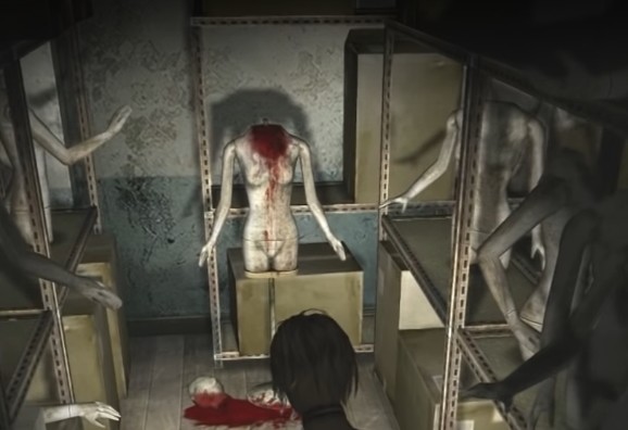 Creepy Puppenlager in Silent Hill 3.