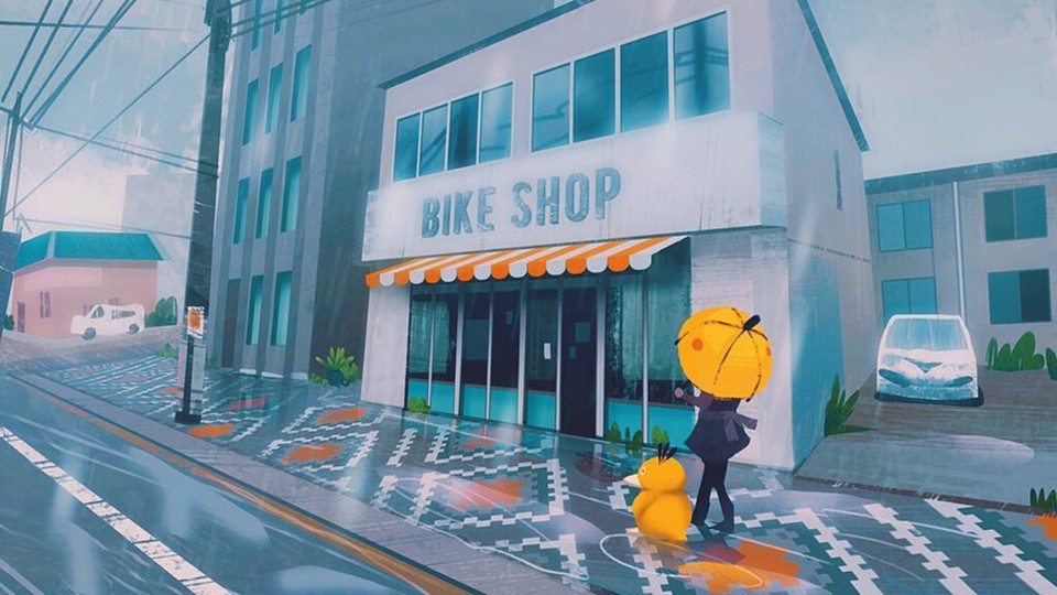 Simone Mändl macht aus der Kanto-Region der Pokémon-Spiele zauberhafte Gemälde.
