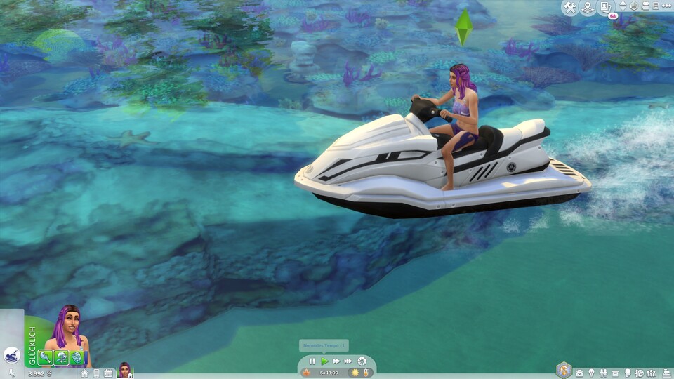Sims 4: Inselleben kann das Fernweh nach Urlaub nur geringfügig stillen.