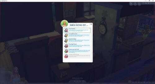 Mit der Mod SimDa Dating App können eure Sims ins Leben des Online Datings eintauchen. Fotocredit: Little MsSam