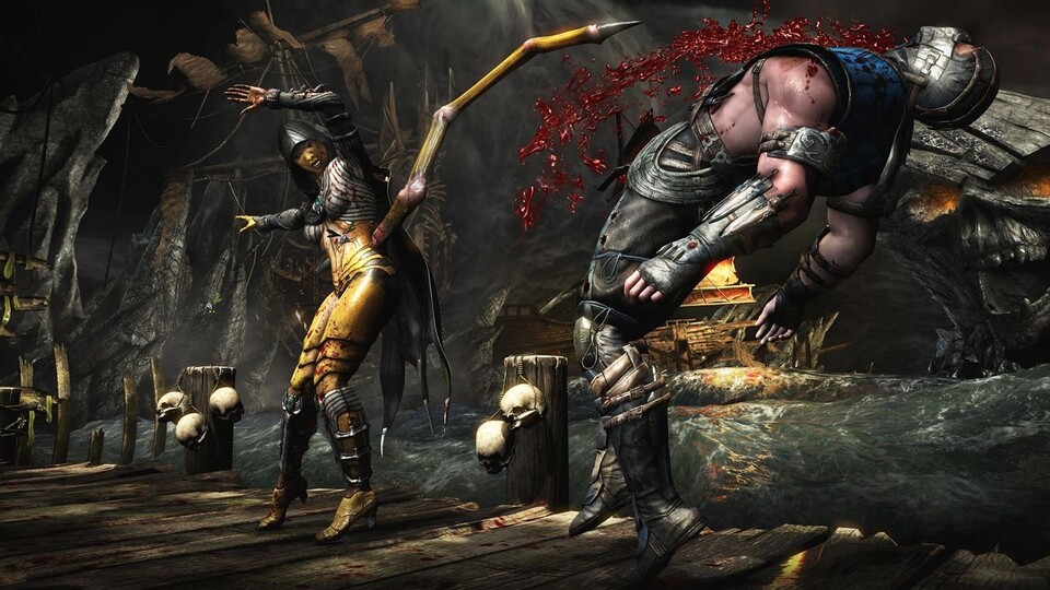 Auch das kommende Mortal Kombat X setzt wieder auf explizite Gewalt, eine Indizierung ist wahrscheinlich.