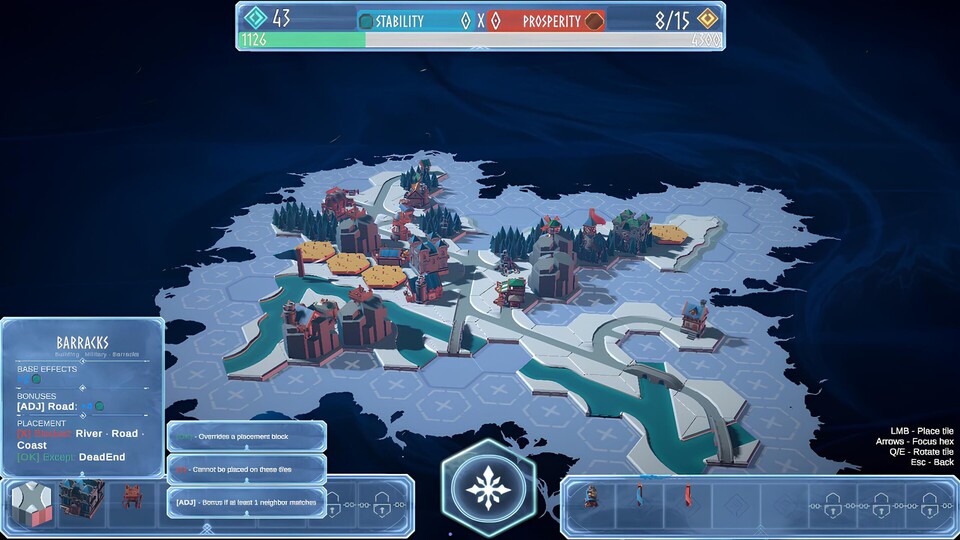 Skapheim erinnert vom Look und Gameplay ein bisschen an Dorfromantik. Die Regeln sind einfach erklärt, die Strategien gehen aber tief.