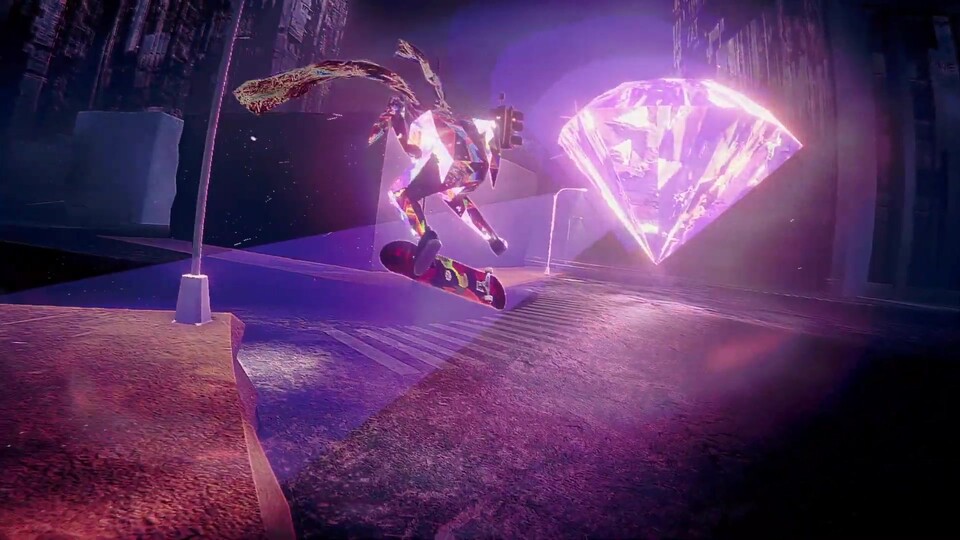 Mit Skate Story ist am 8. Dezember ein ungewöhnliches, surreales Skateboard-Spiel erschienen.