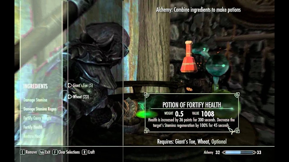 In this example, two effects match on both ingredients.  So the potion gets both properties.