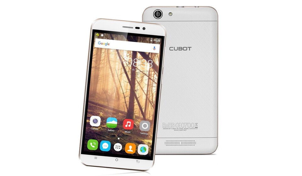 Das CUBOT Smartphone verfügt über ein 5,5 Zoll Display.