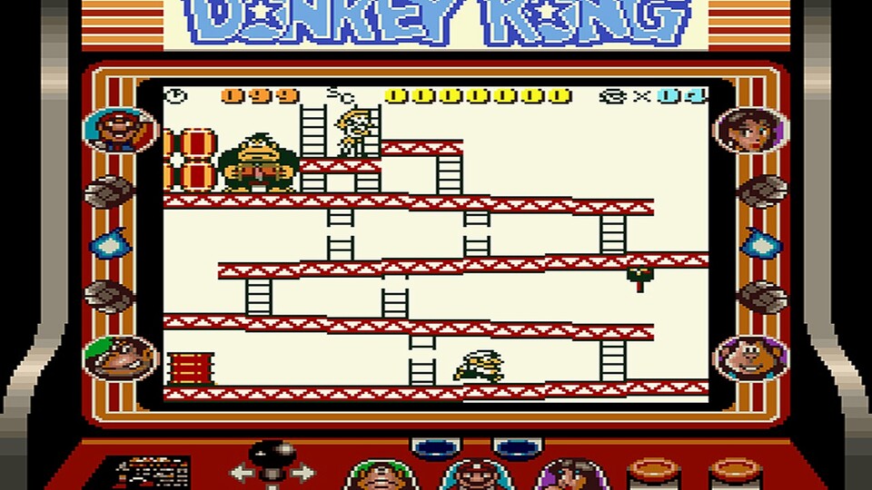 Game-Boy-Spiele wie Donkey Kong präsentieren sich dank Super Game Boy in hübscher Rahmengrafik.
