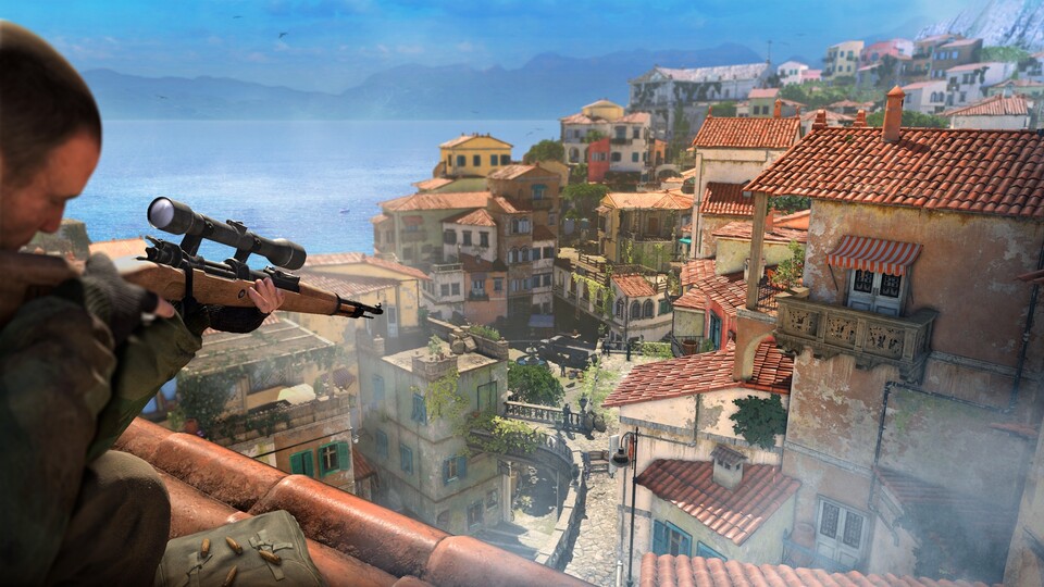 Sniper Elite 4 spielt in Italien 1943, die Kampagne kann alleine oder zu zweit durchgespielt werden.