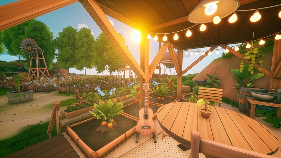 Später im Spiel könnt ihr ganze automatisierte Anlagen erschaffen, inklusive Tieren wie Schafen oder Hühnern. (Bild © Cyberwave).