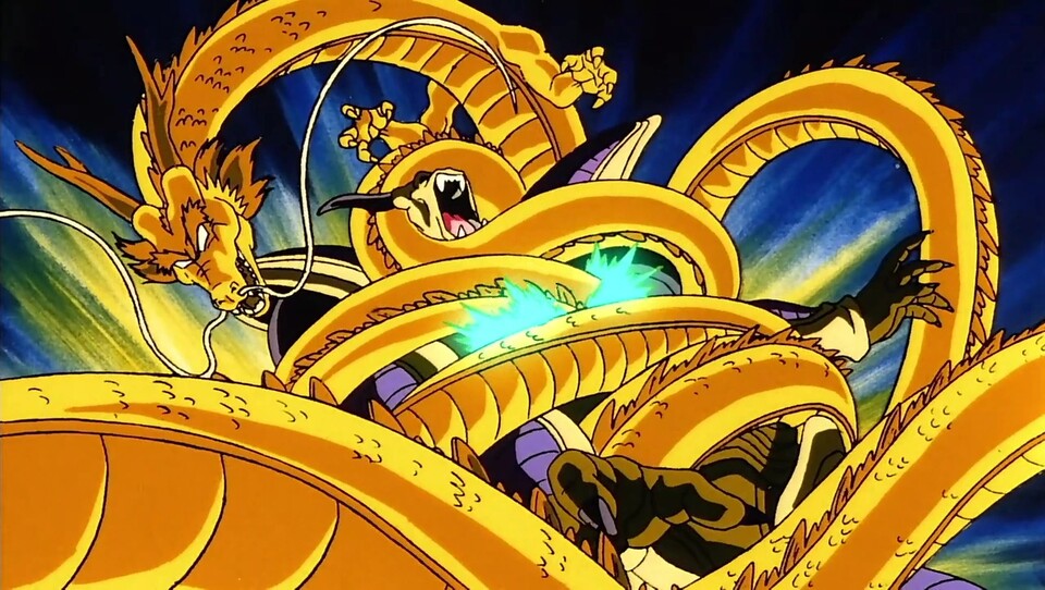 Son Gokus Dragon Fist-Attacke war beispielsweise schon in einem der Anime-Filme zu sehen und nimmt verheerende Ausmaße an.
