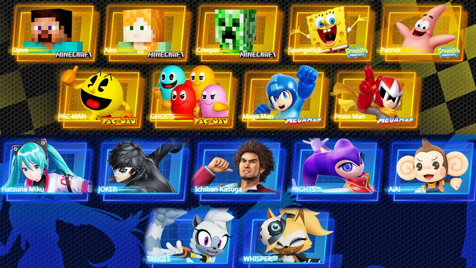 Minecraft-Steve, MegaMan Pac-Man und Joker gab es schon in Smash Bros. Ultimate – Spongebob und Hatsune Miku sind aber besonders.