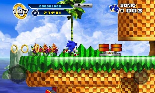 Während Sonic durch die Areale düst, sammelt er wie gehabt goldene Ringe ein.