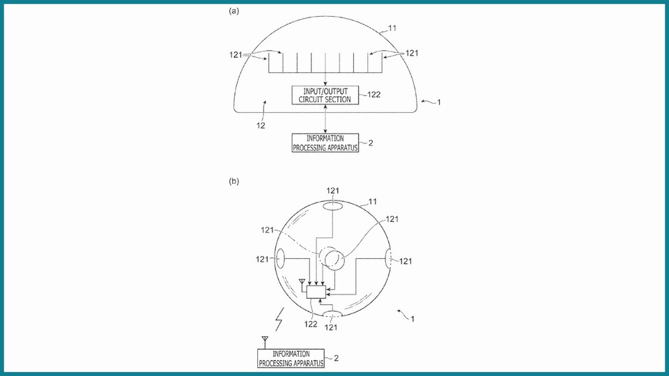 In dem Knubbel soll sich ein Schaltkreis befinden, der die Deformation des Gels an eine KI weiterleitet, welche wiederum die Informationen auswertet. (Bildquelle: World Intellectual Property Organization)