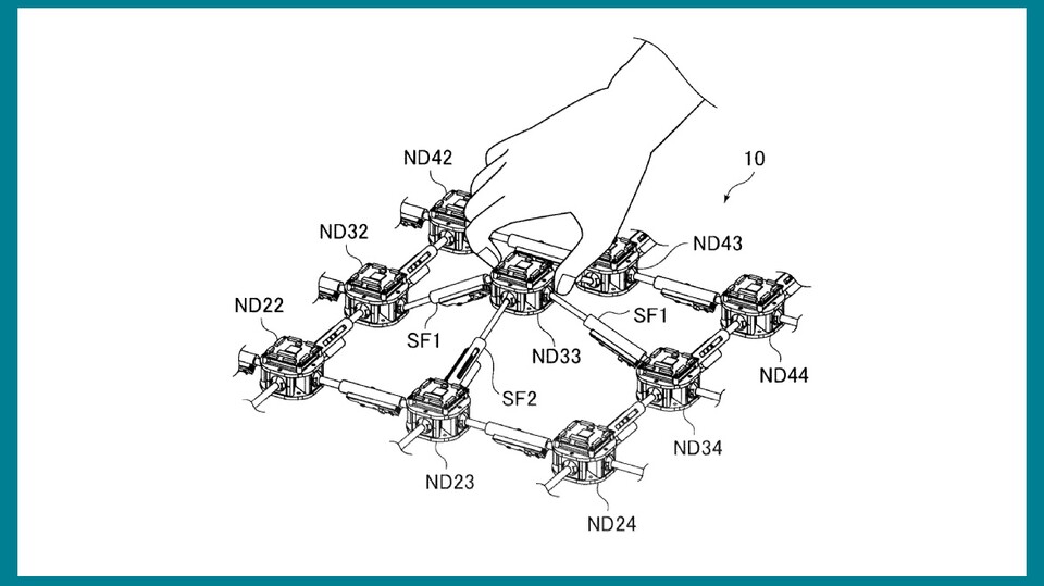 Die einzelnen Knotenpunkte sollen sich nach Belieben verschieben lassen.