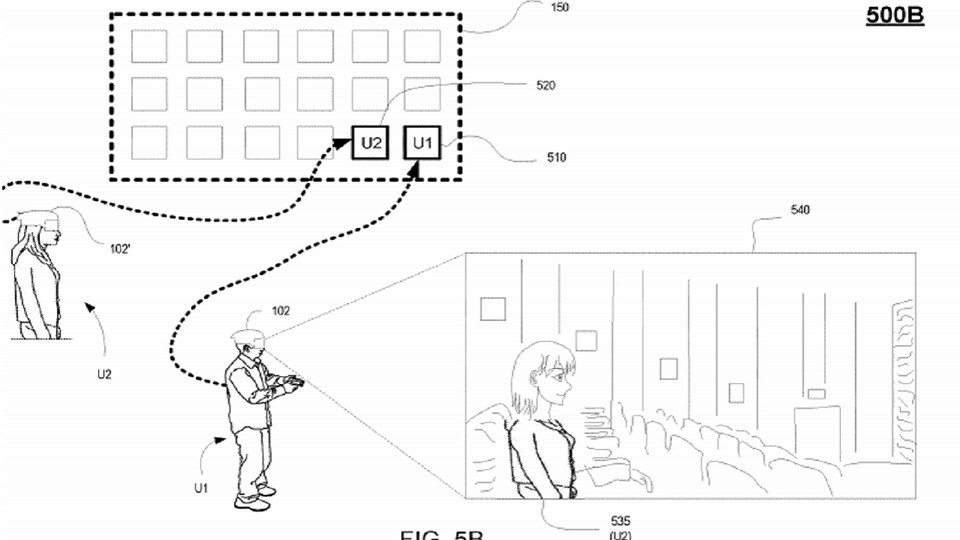 So oder so ähnlich könnte Sonys PSVR-Patent funktionieren und uns in den Zuschauerbereich von Events versetzen.