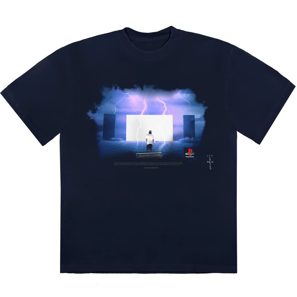 Sony & Travis Scott bringen auch PlayStation-Shirts auf den Markt.
