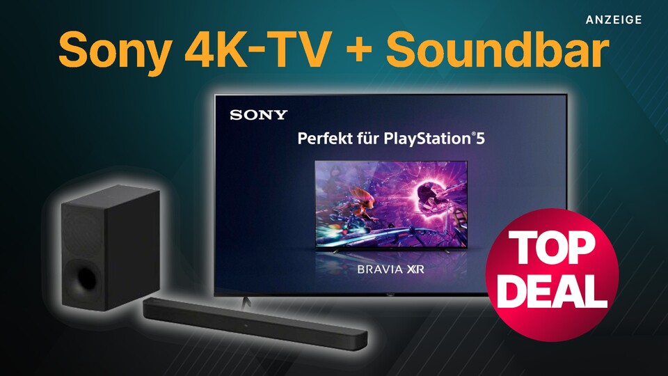 Bei Otto gibt den 120 Hz 4K-TV Sony X90J günstig im Bundle mit der Sony HT-SD40 Soundbar günstig im Angebot.