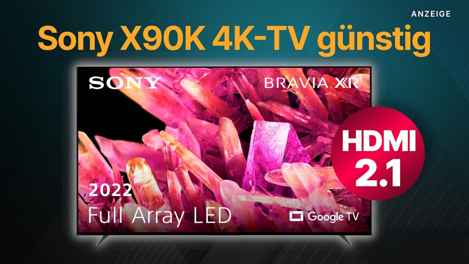 Den 4K-TV Sony X90K aus 2022 gibt es bei Otto gerade zum Bestpreis, noch dazu bekommt ihr 100€ Cashback.