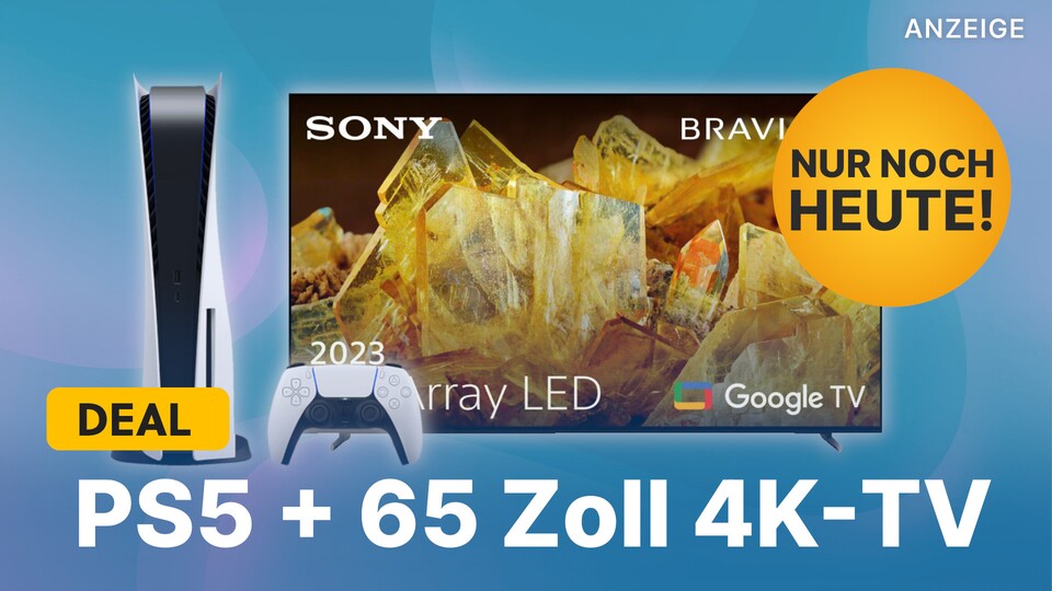 Nur noch heute könnt ihr die PS5 als Gratis-Zugabe zum brandneuen Sony 4K Smart TV bekommen.
