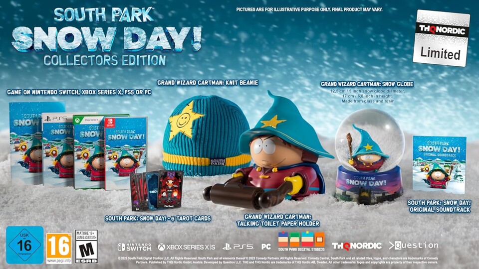 Der Cartman-Toilettenpapierhalter ist nicht das einzige Extra der South Park: Snow Day Collectors Edition.