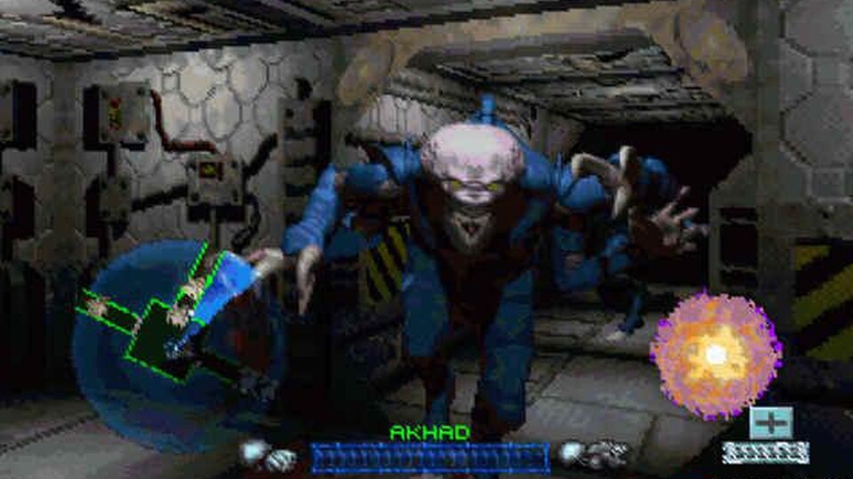 Space Hulk: Vengeance of the Blood Angels von 1995 war grafisch ein deutlicher Fortschritt gegenüber dem Vorgänger und bot auch mehr Bewegungsfreiheit.