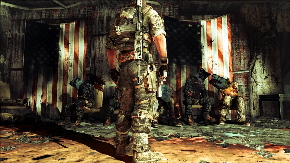 Auch abseits der Mörser-Sequenz hält sich Spec Ops mit eindringlichen Momenten nicht zurück.