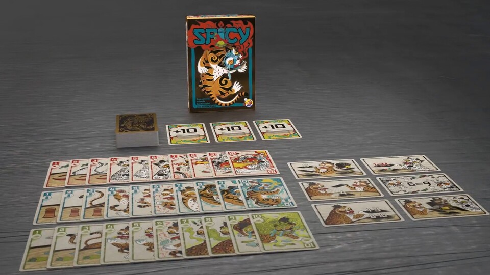 Ich liebe so kleine Spiele wie Spicy, die einfach super schnell erlernt sind und richtig flotte Spielrunden bieten!