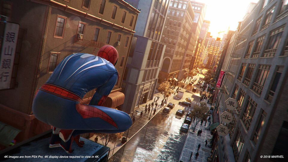 In Spider-Man bewegen wir uns lediglich durch den New Yorker Stadtteil Manhattan. 