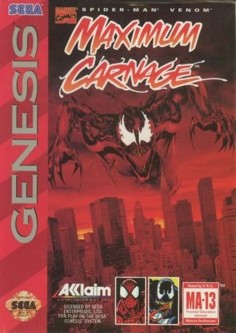 Einer der ersten Games-Auftritte von Venom in Spider-Man & Venom: Maximum Carnage.