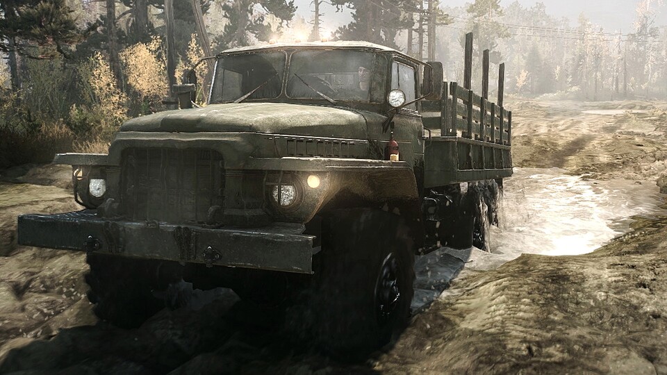 Spintires: MudRunner - Gameplay-Trailer: Mit den Trucks endlich zurück in den Dreck - Gameplay-Trailer: Mit den Trucks endlich zurück in den Dreck