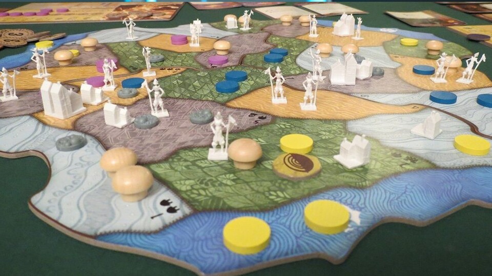 Statt wie in anderen Spielen Gebiete zu erkunden und zu erschließen, müsst ihr in Spirit Island genau das Gegenteil tun.