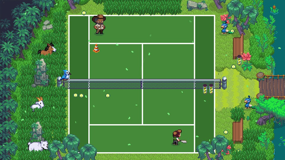 In Sports Story werdet ihr nicht nur Golf spielen können. Hier spielen wir Tennis.