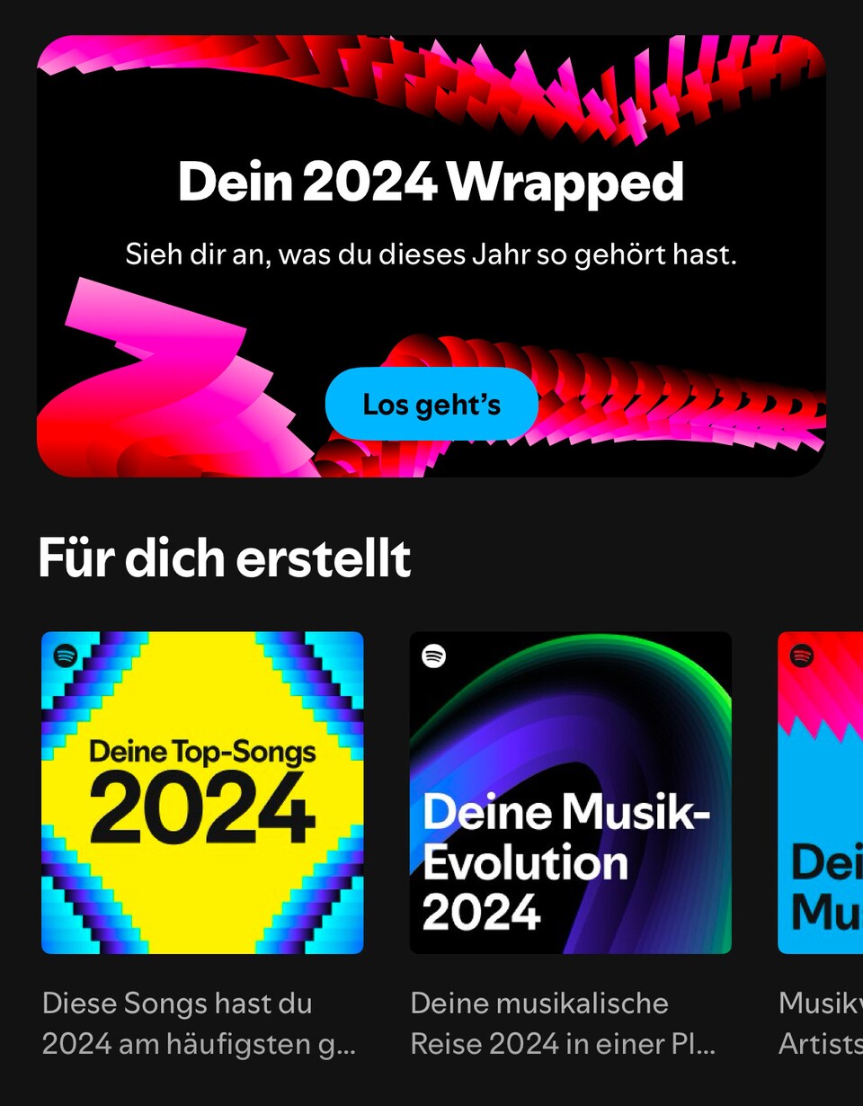 Spotify Wrapped 2024 Deine Top-Songs.