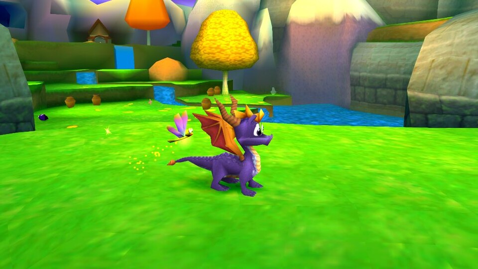 Spyro muss die ungeschlüpften Drachen retten.