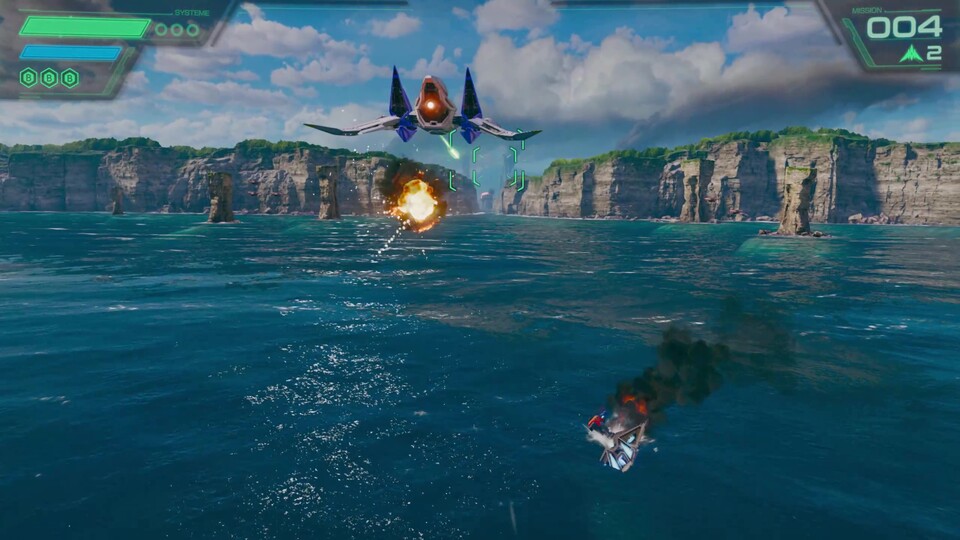 Der Anflug auf Corneria verschwindet im Remake nicht mehr in einer Nebelsuppe – und spielt sich immer noch klasse.