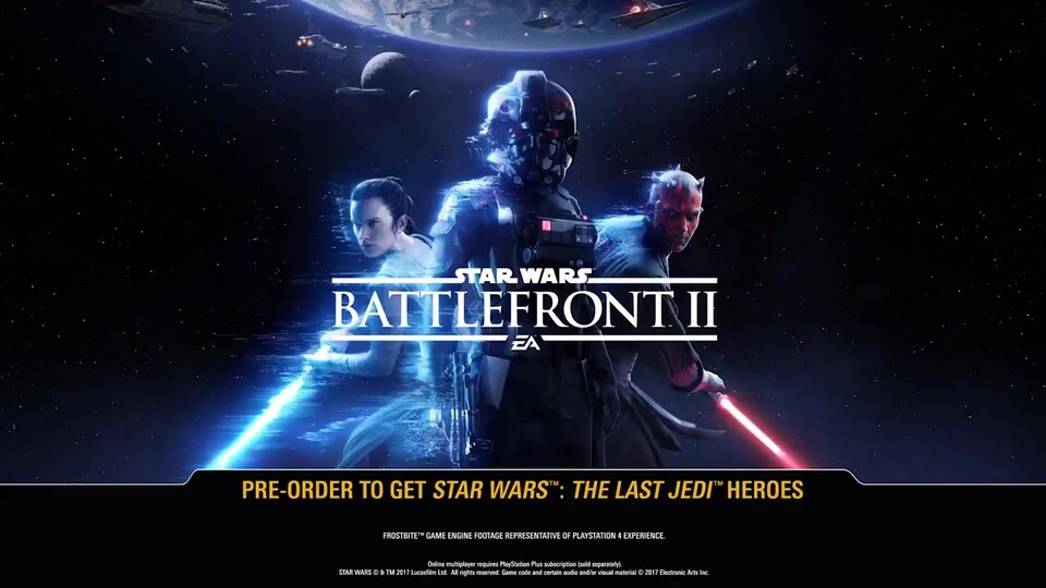 Am Ende des Trailers sehen wir dieses Artwork von Star Wars: Battlefront 2, das zentral einen TIE-Piloten zeigt - eine weitere Anspielung auf Ciena Ree?