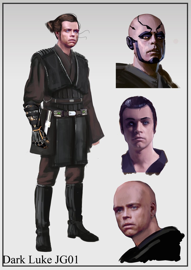 Luke im Look von Anakin Skywalker.