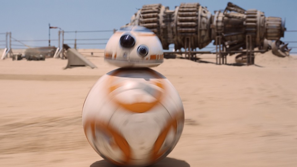 Der kleine Star-Wars-Roboter BB-8 von Sphero reagiert auf den Film.