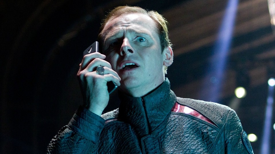 Simon Pegg als Scotty in Star Trek von J.J. Abrams.