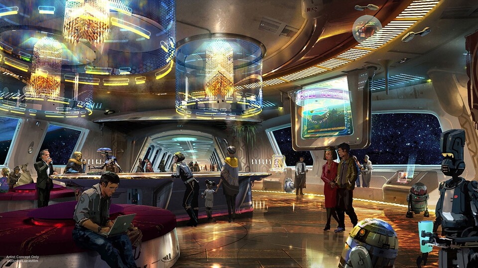 Concept Art: Disneys komplett immersives Star Wars-Resort