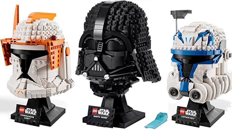 Diese drei verschiedenen LEGO Helme gibt es aktuell bei den Star Wars Amazon Angeboten zu ergattern.