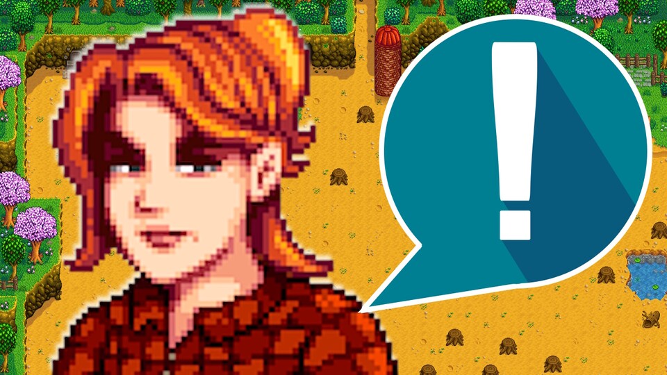 Ein Screenshot lässt die Stardew Valley-Community aufschreien (Bildquelle Hintergrund: Reddit).