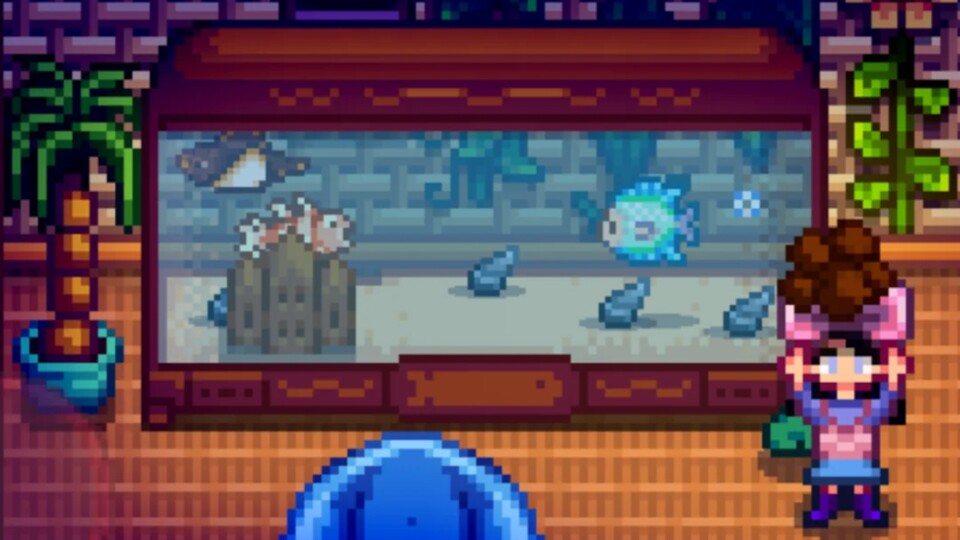In Stardew Valley lässt sich auch das Innere der Aquarien dekorieren (Bild: reddit.comuserhavanakgh).