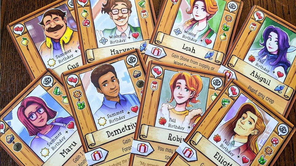 Die Charaktere sind genau die gleichen wie im digitalen Stardew Valley.