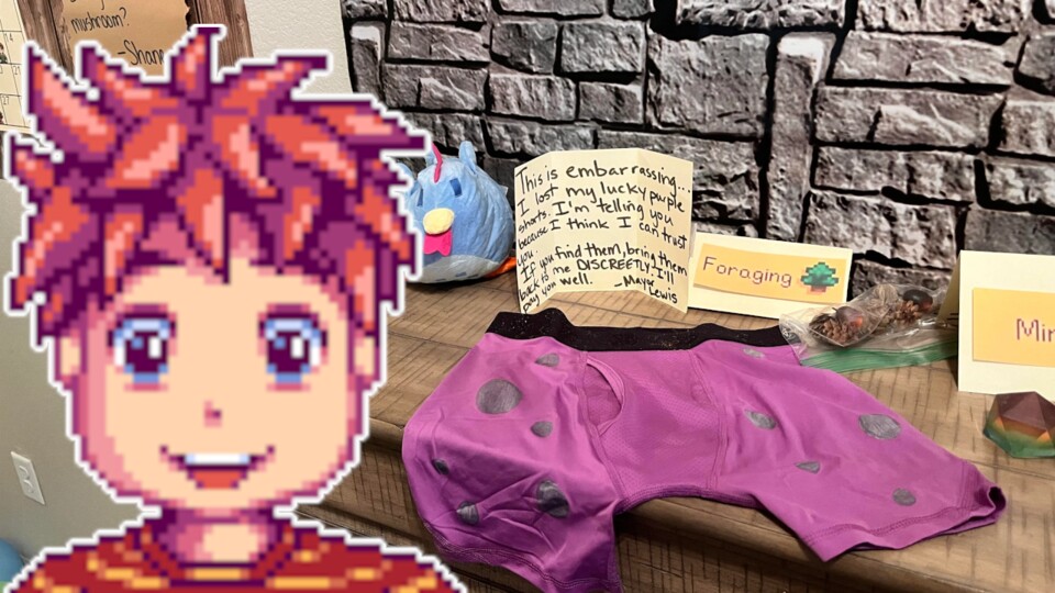 Natürlich dürfen die Shorts des Bürgermeisters bei einem Stardew-Valley-Event nicht fehlen. (Bild: Reddit Apprehensive_Fig4564)