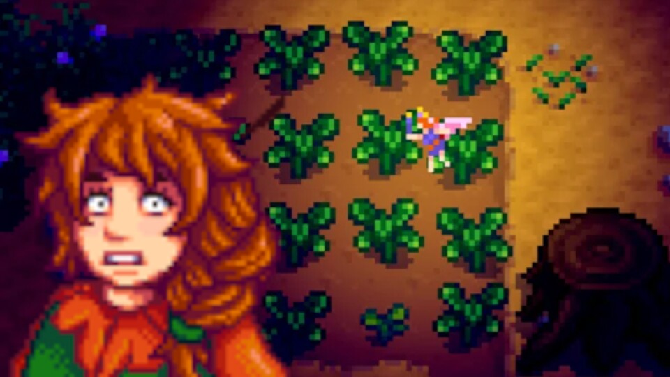 So oder so ähnlich dürften manche Stardew Valley-Spieler*innen aussehen, wenn die Ernte-Fee zu Besuch kommt.