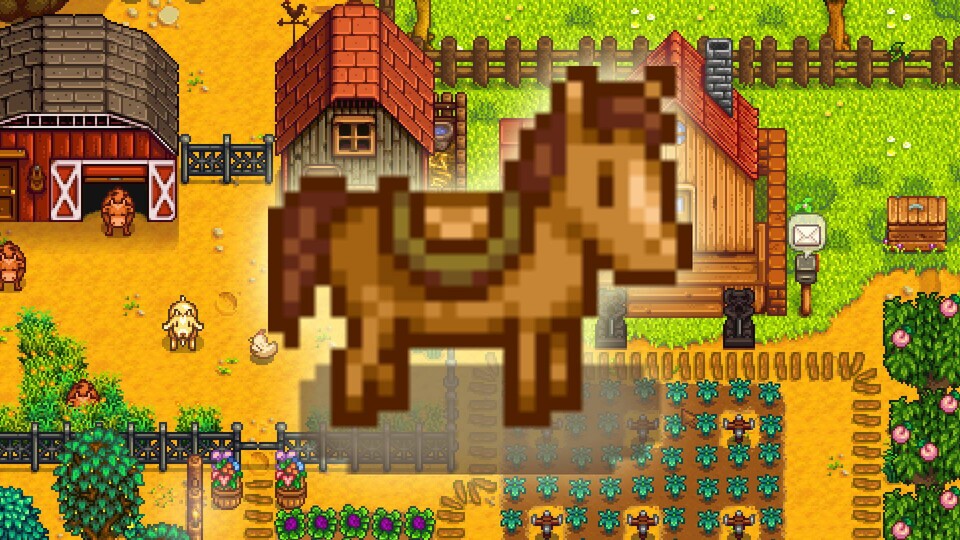 Pferde sind in Stardew Valley besonders praktisch.