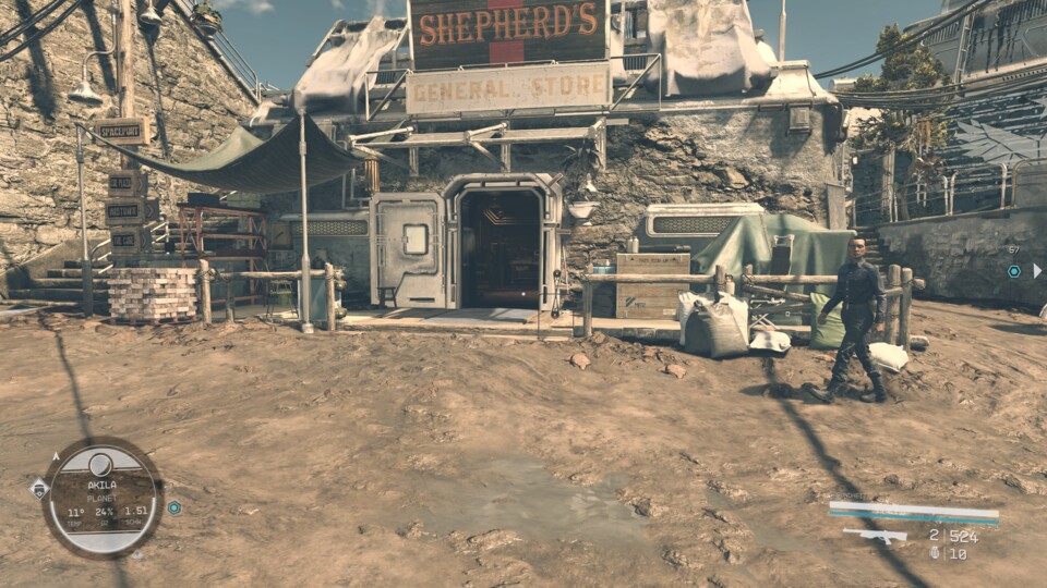 Das ist der Shepherds Store, den ihr in Starfield ausräumen könnt.