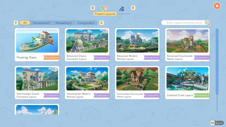 Ihr könnt ganze Sets für bestimmte Architektur-Stile freischalten, um Traumhäuser – oder Hausboote – zu bauen.