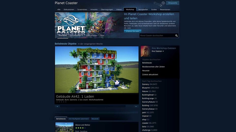 Spiele wie Planet Coaster, Cities: Skylines oder Killing Floor 2 leben von einer aktiven Community, die über Jahre hinweg neue Inhalte veröffentlicht.