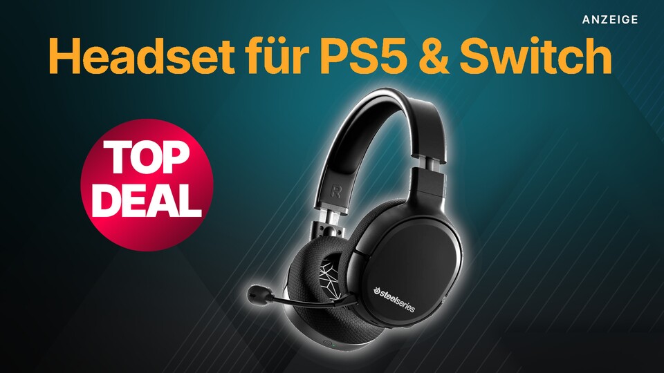 Bei Amazon gibt es jetzt Gaming-Headsets von SteelSeries im Angebot, unter anderem das Arctis 1 Wireless für PS4, PS5 und Switch.